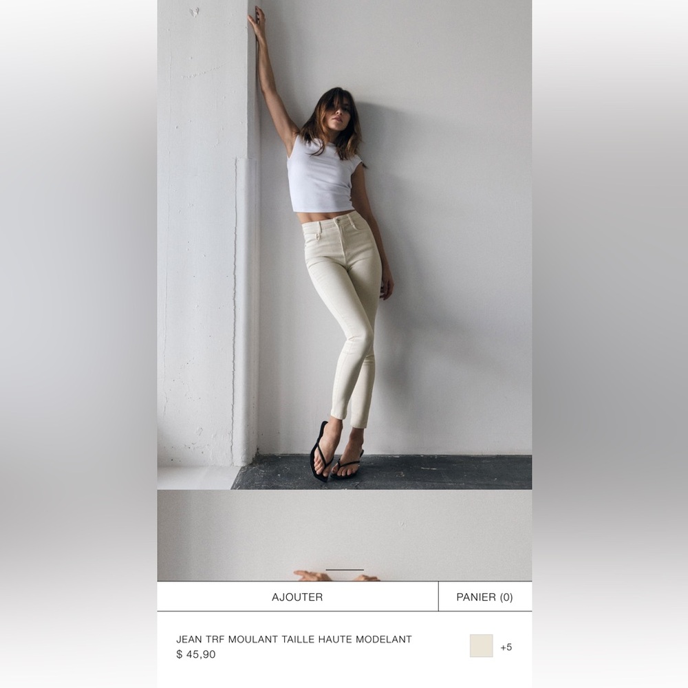 Zara jeans high rise trafaluc denim collection